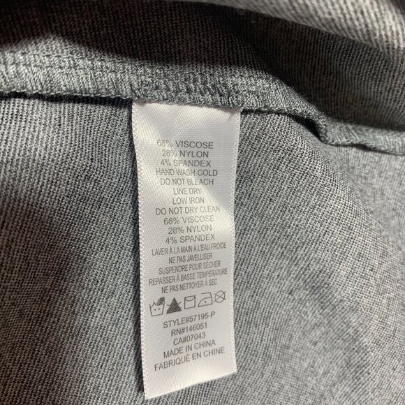 fit and flare cute sleeveless round neckline grey dress sz med Monteau - Picture 12 of 13